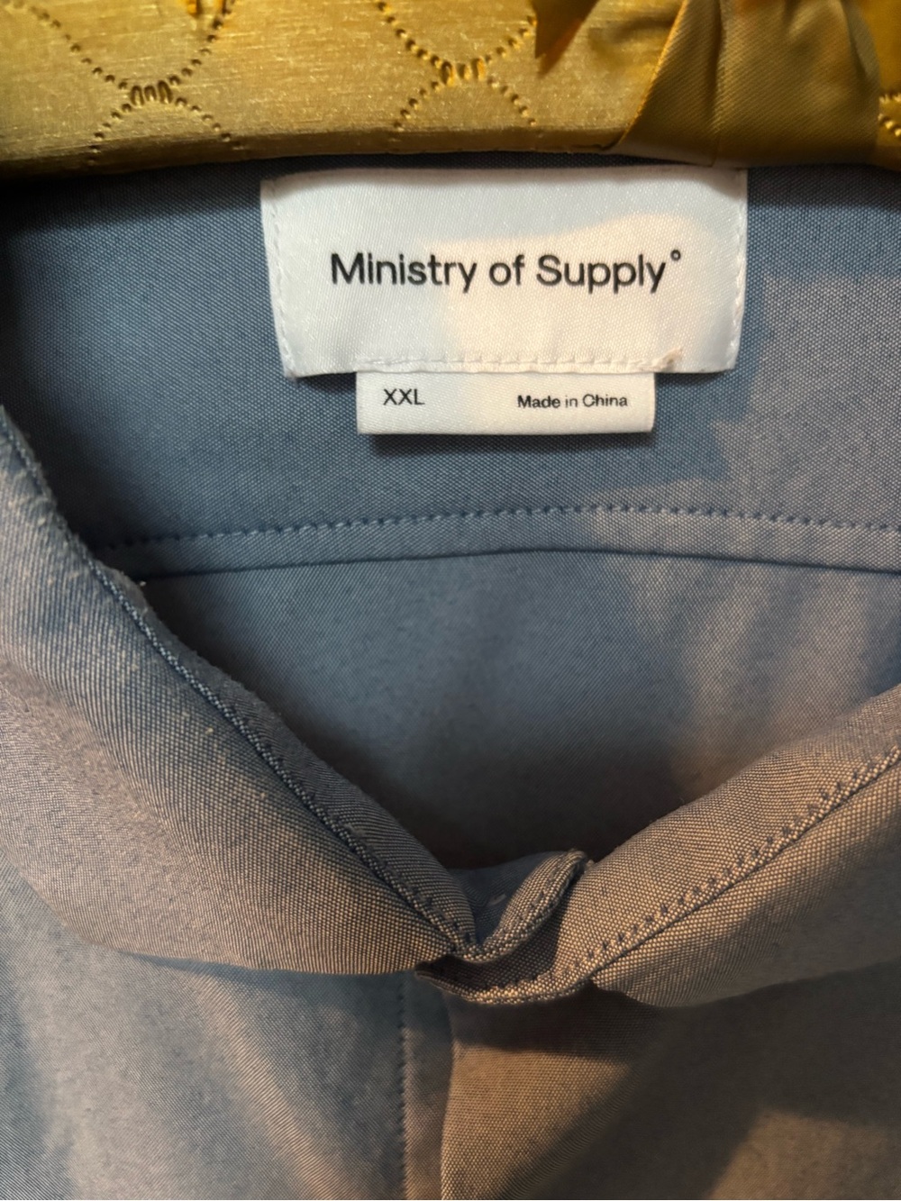 Ministry of Supply Slate Grey Long-Sleeve Dress Shirt size XXL - Picture 3 of 8